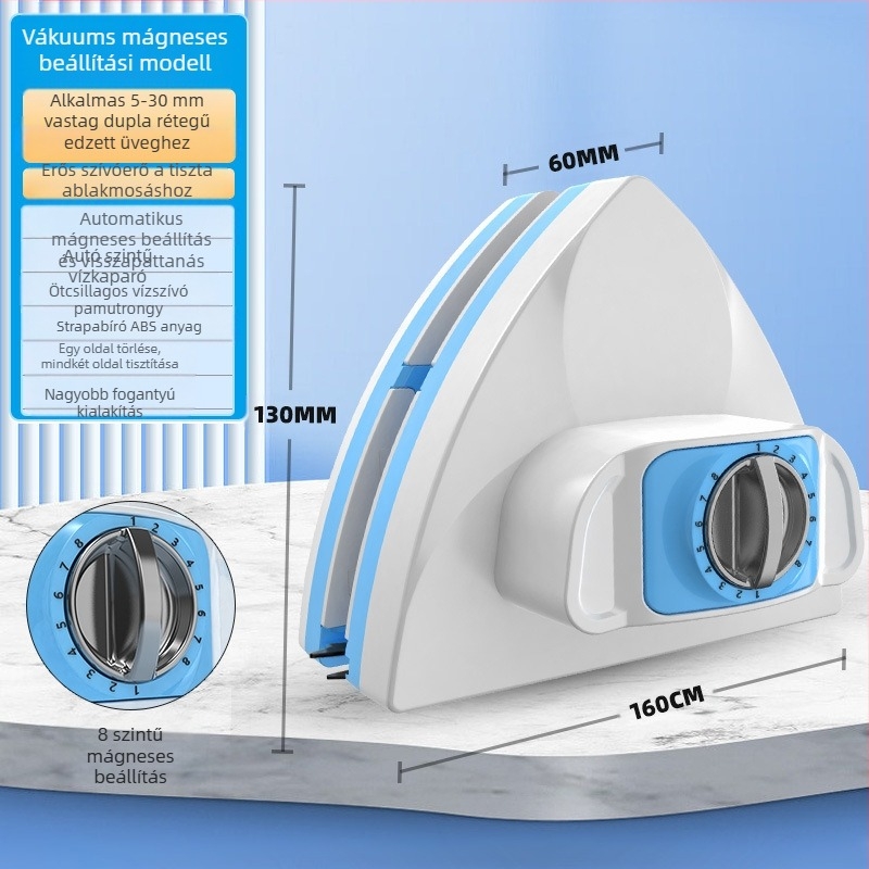 Kétsárnyú üvegtisztító eszköz (műanyag, háztartási használat, kézi)