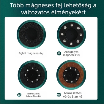 Elektromos masszázs- és köpölyöző készülék újratölthető áramellátással, gombos vezérléssel, 4 fokozat, hőmérséklet-szabályozás, 1200 mAh akkumulátor