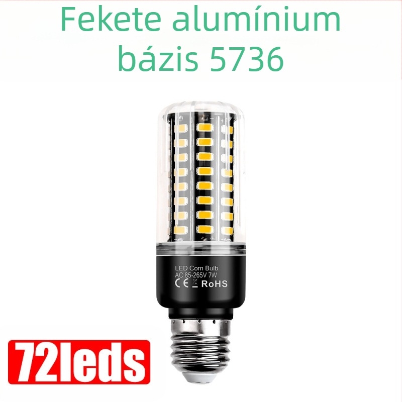 LED kukorica lámpa, 5736 LED golyó modell, 189 LED, bemenet 85–265V, 360° sugarú fény, IP20