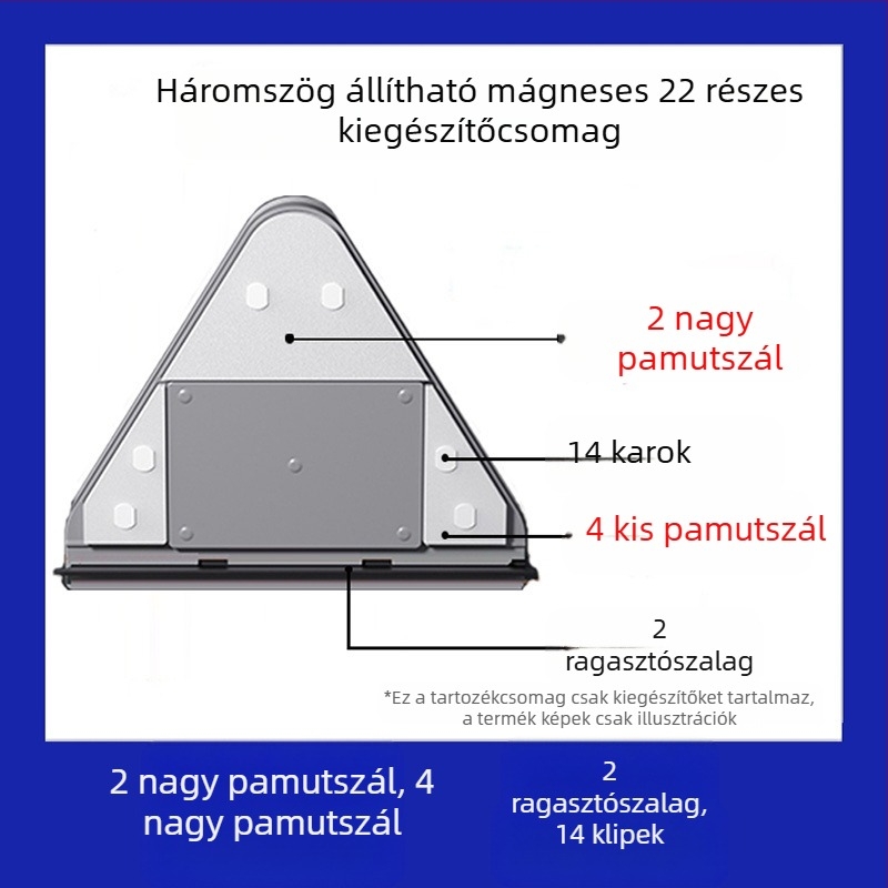 Üveg tisztító eszköz kiegészítői, műanyag alkatrészek, Big Brother, 24 darabos csomag, háztartási használatra