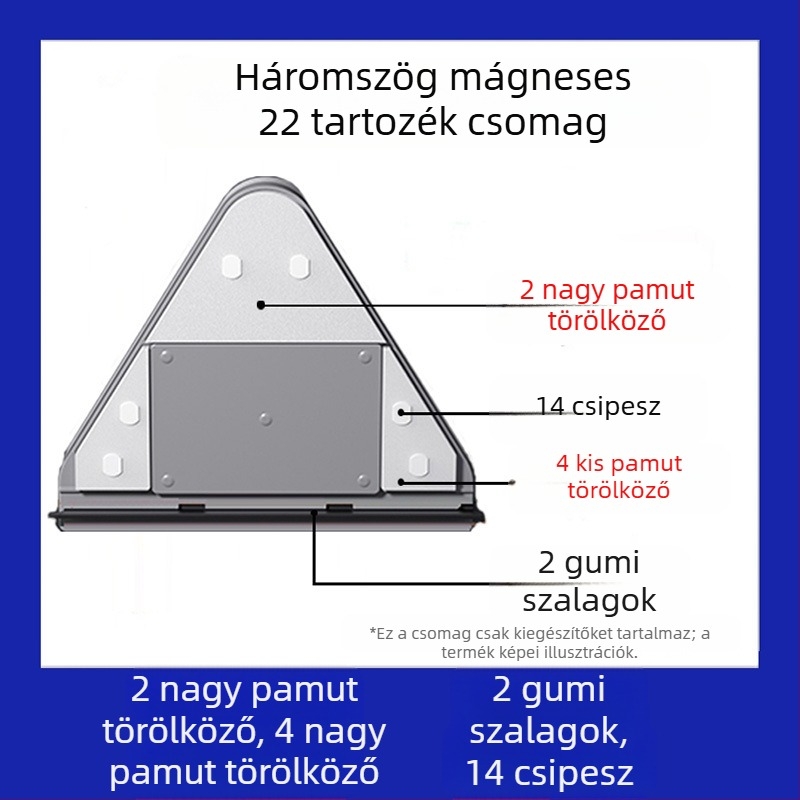 Üveg tisztító eszköz kiegészítői, műanyag alkatrészek, Big Brother, 24 darabos csomag, háztartási használatra