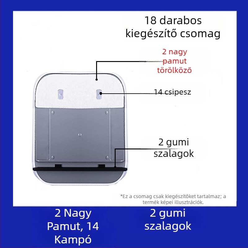 Üveg tisztító eszköz kiegészítői, műanyag alkatrészek, Big Brother, 24 darabos csomag, háztartási használatra