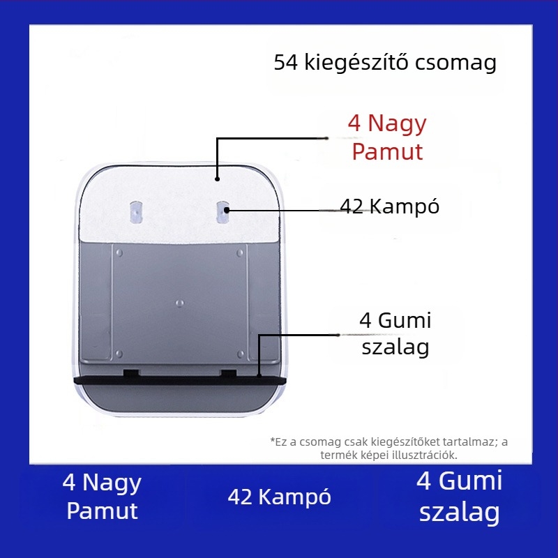 Üveg tisztító eszköz kiegészítői, műanyag alkatrészek, Big Brother, 24 darabos csomag, háztartási használatra