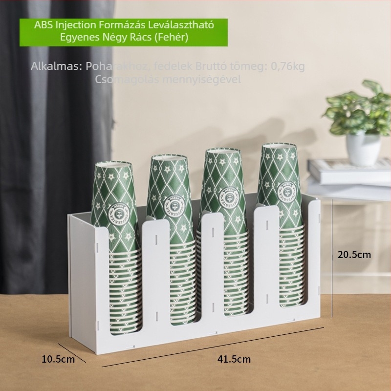 Locomotive ABS pohártartó — Levehető, Fúrás nélkül, Modern egyszerű stílus, 0,3 kg