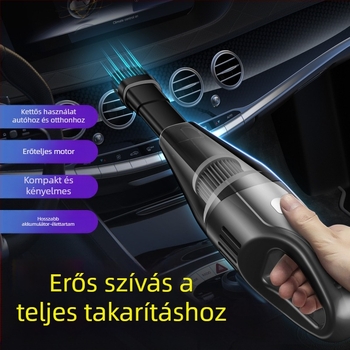 Kézi vezeték nélküli autóban használható porszívó, 65W, 3100 Pa szívóerő, újratölthető, feszültség ≤36V