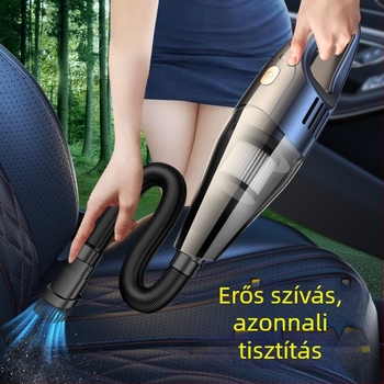 Kézi vezeték nélküli autóban használható porszívó, 65W, 3100 Pa szívóerő, újratölthető, feszültség ≤36V