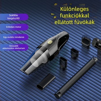 Kézi vezeték nélküli autóban használható porszívó, 65W, 3100 Pa szívóerő, újratölthető, feszültség ≤36V