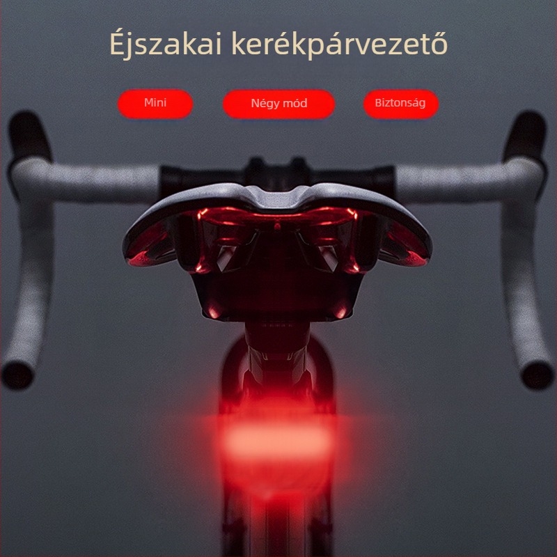 056 hátsó lámpa biciklikhez – újratölthető, országúti és hegyi kerékpárokhoz, dobozban, szuper fényes