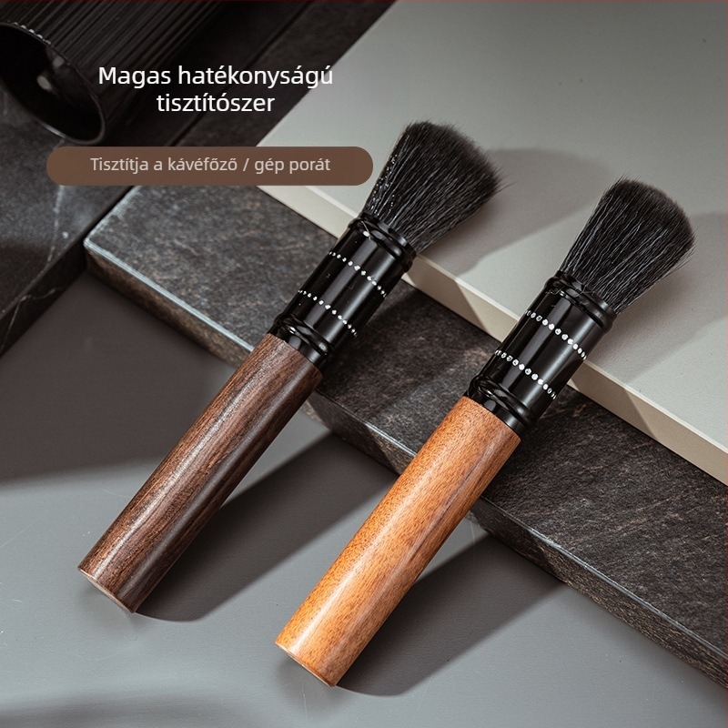 Fa tisztító ecset kávéőrlőhöz, modern egyszerű stílus, otthonra, kávézókba és bárokba, rekeszek és por tisztítása