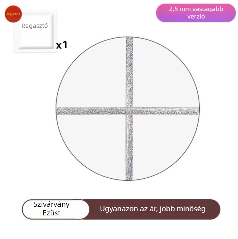 PVC önragasztó falikép – penész- és vízálló, dekoratív vonal a konyhában és a fürdőszobában