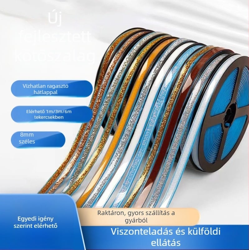 PVC önragasztó falikép – penész- és vízálló, dekoratív vonal a konyhában és a fürdőszobában