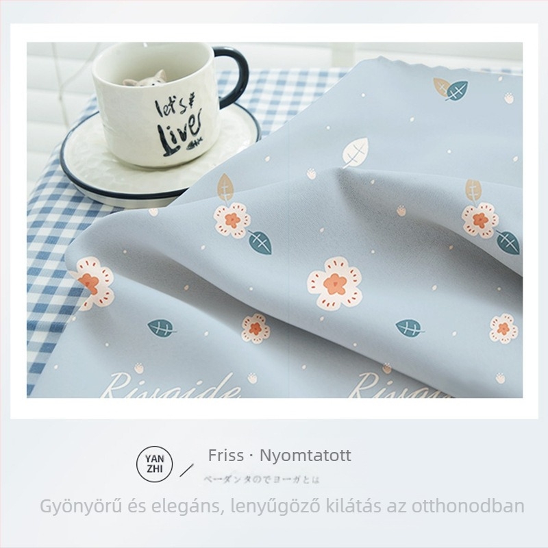 Szeparáló függöny – poliészter, nyomtatás, modern minimalista stílus, nappali, hálószoba, dolgozószoba, étterem és erkély számára; telepítés nem tartalmazva.