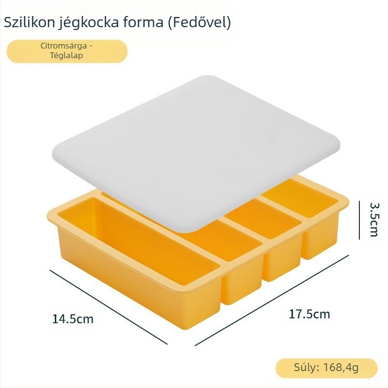 Hosszú szilikon jégkocka forma bárhoz – élelmiszer-minőségű szilikon, gyors fagyás, könnyű kioldás