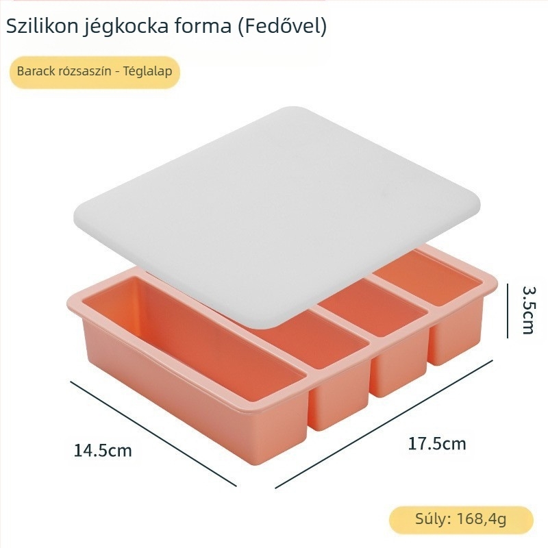 Hosszú szilikon jégkocka forma bárhoz – élelmiszer-minőségű szilikon, gyors fagyás, könnyű kioldás