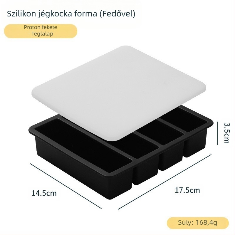 Hosszú szilikon jégkocka forma bárhoz – élelmiszer-minőségű szilikon, gyors fagyás, könnyű kioldás