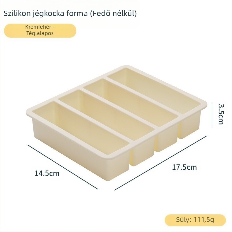 Hosszú szilikon jégkocka forma bárhoz – élelmiszer-minőségű szilikon, gyors fagyás, könnyű kioldás