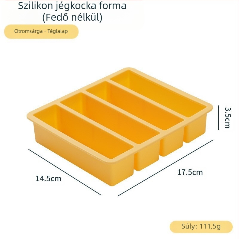 Hosszú szilikon jégkocka forma bárhoz – élelmiszer-minőségű szilikon, gyors fagyás, könnyű kioldás