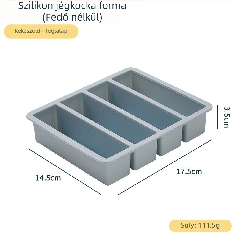 Hosszú szilikon jégkocka forma bárhoz – élelmiszer-minőségű szilikon, gyors fagyás, könnyű kioldás