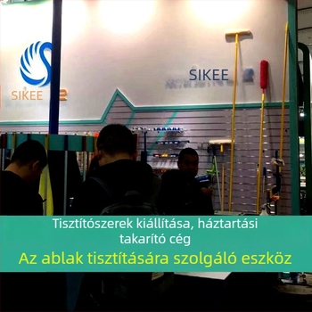 Shijie Háztartási üvegtisztító kinyúló teleszkópos rúddal, egyoldalas törléssel, rozsdamentes acélból, kézi működés