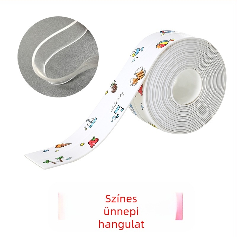 Konyha és mosogató közötti rések tömítésére szolgáló szalag, penészálló, vízálló, nedvességálló, réskitöltő