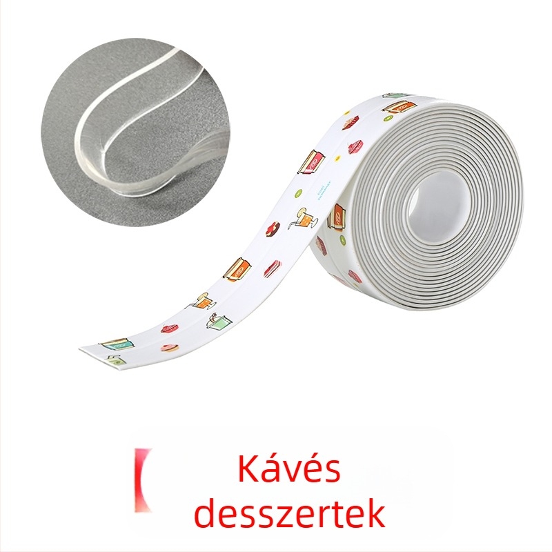 Konyha és mosogató közötti rések tömítésére szolgáló szalag, penészálló, vízálló, nedvességálló, réskitöltő