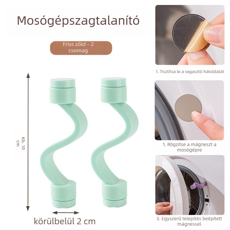 Mosógép ajtózár mágneses rögzítőcsappal, szellőző a penészedés és a szag ellen – telepítés nélkül, műanyag anyag (80% új műanyag)