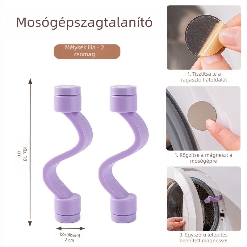 Mosógép ajtózár mágneses rögzítőcsappal, szellőző a penészedés és a szag ellen – telepítés nélkül, műanyag anyag (80% új műanyag)
