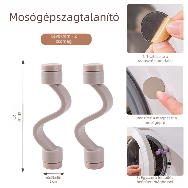 Mosógép ajtózár mágneses rögzítőcsappal, szellőző a penészedés és a szag ellen – telepítés nélkül, műanyag anyag (80% új műanyag)