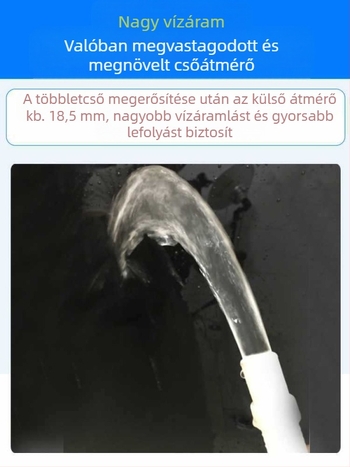 Mosógép vízbetöltő tömlő — gyorscsatlakozású snap-on, félautomata, univerzális, műanyag