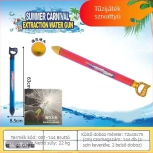 Vízipisztoly játék vízcsatákhoz, magasnyomású, kihúzható dizájn, műanyagból, 3C tanúsítvány: 2022182202029400, 7–14 éveseknek