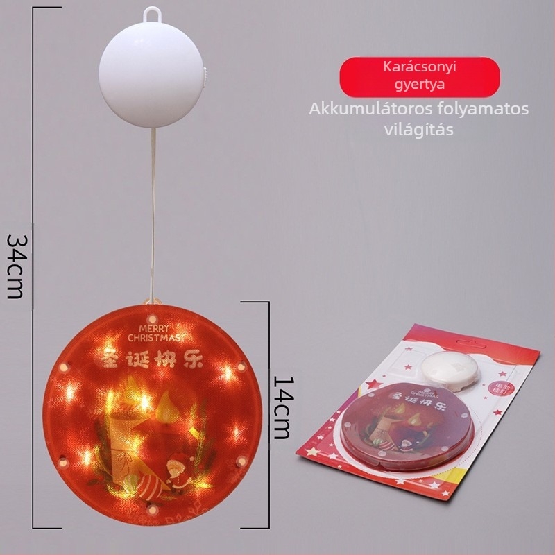 LED jégcsík beltéri karácsonyi dekoráció hóemberrel – modell: színes festőkorong öt akasztóval; G4 aljzat, 5V, IP65