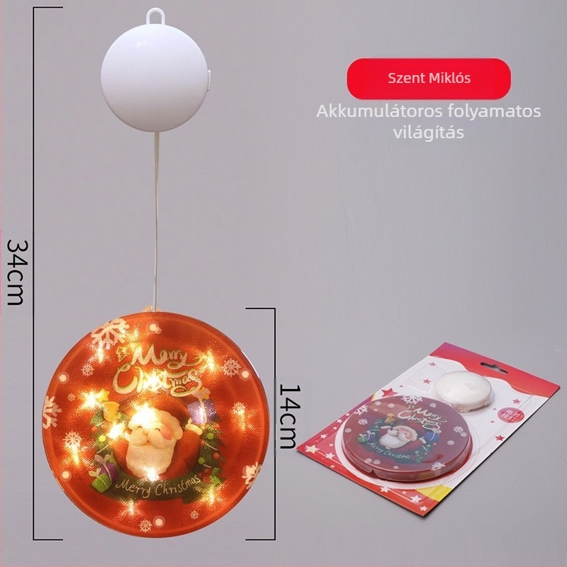 LED jégcsík beltéri karácsonyi dekoráció hóemberrel – modell: színes festőkorong öt akasztóval; G4 aljzat, 5V, IP65