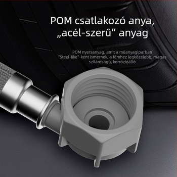 Mosógép vízbevezető cső hosszabbító univerzális csatlakozóval - PET anyag, közvetlen szerelés, modell 8866998, Honglida