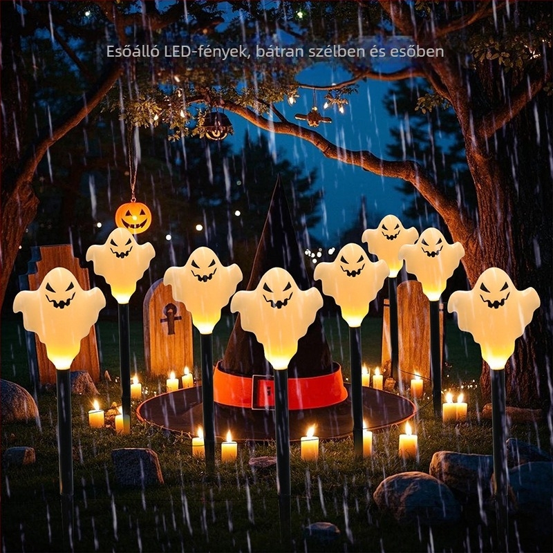 LED Halloween talajvilágítás gyepre és udvarra, napelemes, 0.06W, IP44, modell Halloween Ground Solar 2