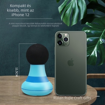 Mini masszírozó izomlazításra – USB táplálású, RJ-R088 modell, egy masszázsfej, nyakra, hátra, derékra, lábakra, csípőre és talpakra, ütés és kopogás technikák