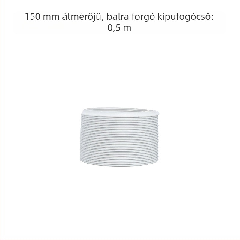 Teleszkópos kiáramlócső mobil klímaberendezéshez – vastagított acélszálakkal megerősített cső és hajlékony burkolat