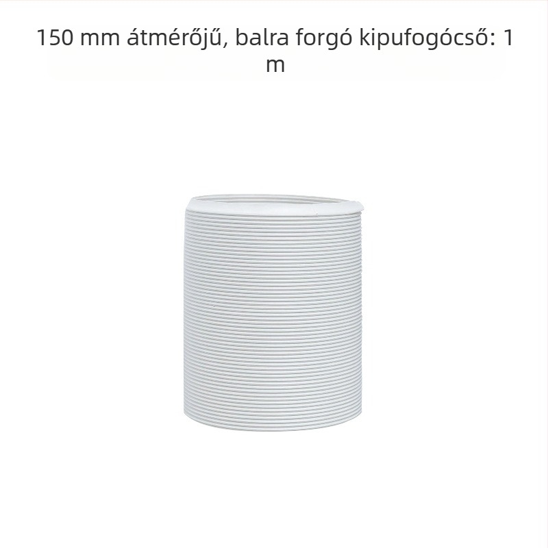 Teleszkópos kiáramlócső mobil klímaberendezéshez – vastagított acélszálakkal megerősített cső és hajlékony burkolat