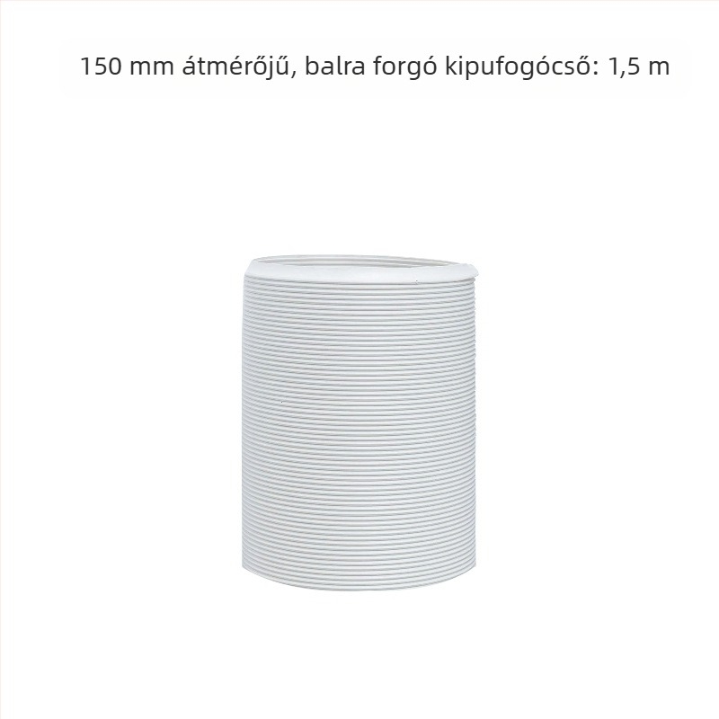 Teleszkópos kiáramlócső mobil klímaberendezéshez – vastagított acélszálakkal megerősített cső és hajlékony burkolat