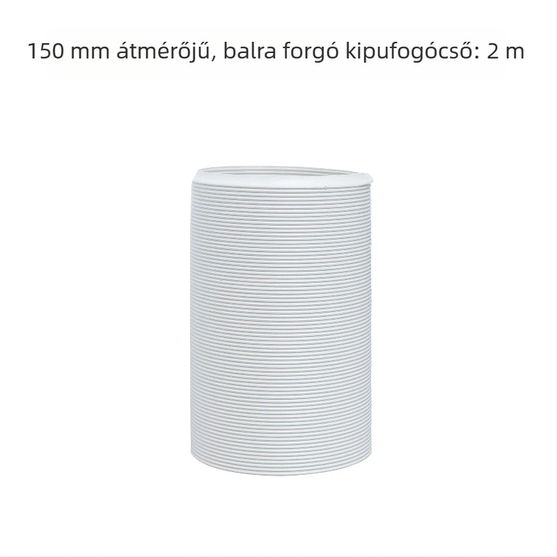 Teleszkópos kiáramlócső mobil klímaberendezéshez – vastagított acélszálakkal megerősített cső és hajlékony burkolat