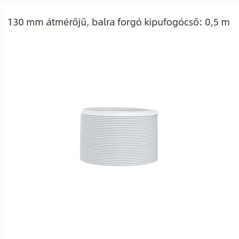 Teleszkópos kiáramlócső mobil klímaberendezéshez – vastagított acélszálakkal megerősített cső és hajlékony burkolat