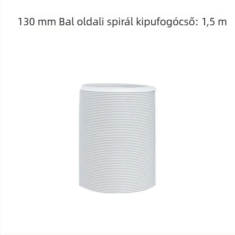 Teleszkópos kiáramlócső mobil klímaberendezéshez – vastagított acélszálakkal megerősített cső és hajlékony burkolat