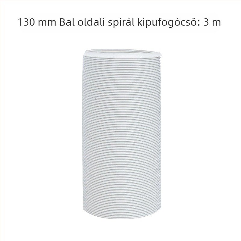 Teleszkópos kiáramlócső mobil klímaberendezéshez – vastagított acélszálakkal megerősített cső és hajlékony burkolat