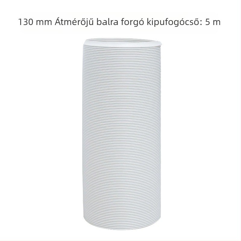 Teleszkópos kiáramlócső mobil klímaberendezéshez – vastagított acélszálakkal megerősített cső és hajlékony burkolat