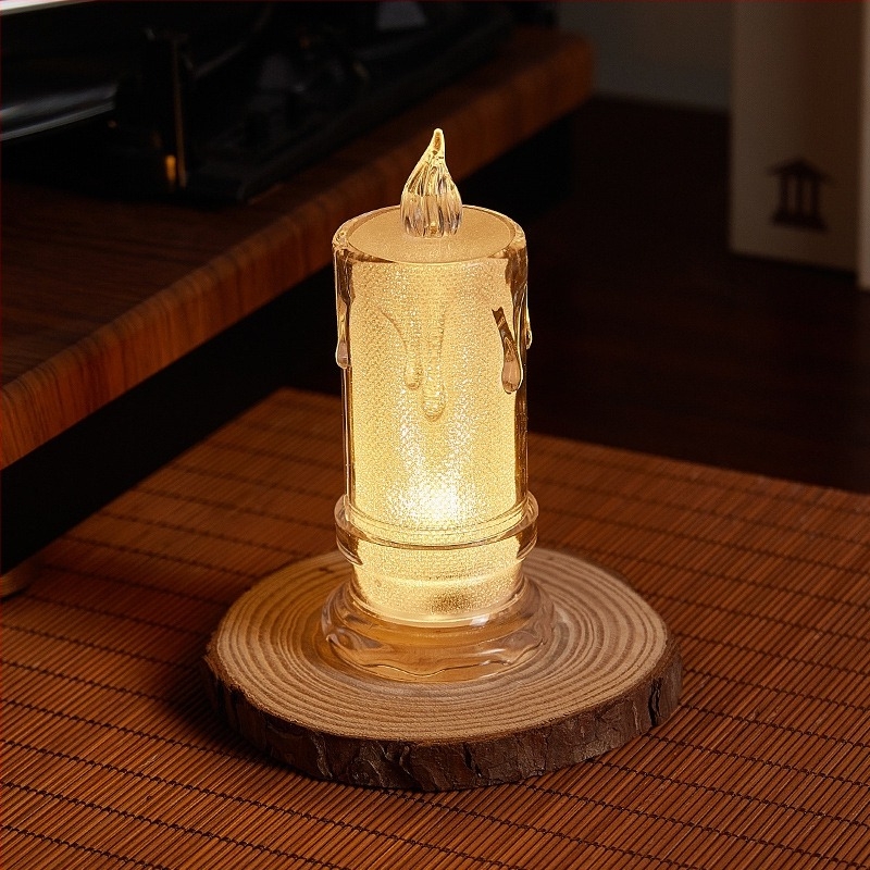 Karácsonyi Jéghegy Éjjeli Lámpa – Éjjeli Asztali Lámpa, Atmoszférikus Világítás, Anyag: műanyag, Stílus: pasztorális, modern művészet, könnyű luxus; Alkalmas: Karácsony