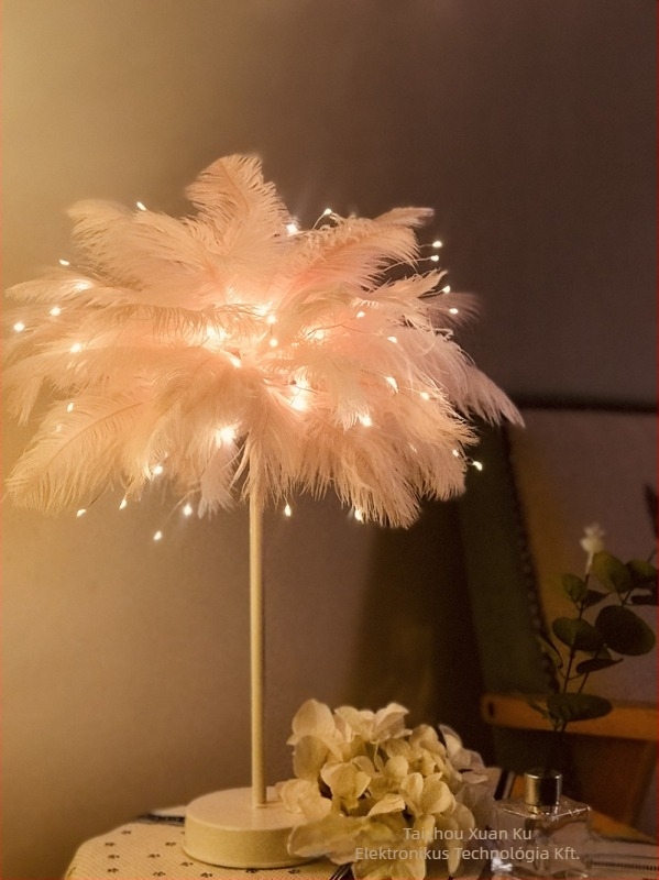 Tollas szív alakú asztali lámpa, modell Cool 101, akkumulátoros tápellátás, távirányítós és kézi működés, IP43, PVC ház