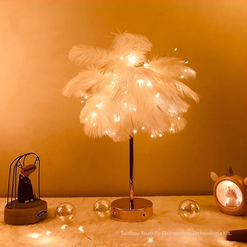 Tollas szív alakú asztali lámpa, modell Cool 101, akkumulátoros tápellátás, távirányítós és kézi működés, IP43, PVC ház