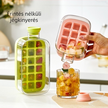 Szilikon jégkocka forma, szabálytalan alakú, testreszabható, könnyen kiemelhető, kapacitás 300 ml alatt