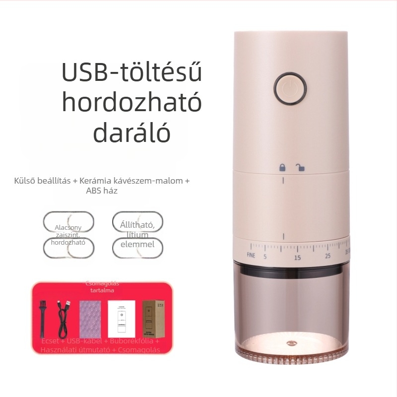 Mingxi elektromos kávédaráló babokhoz — automata, ABS ház, 0,43 kg, testreszabás elérhető