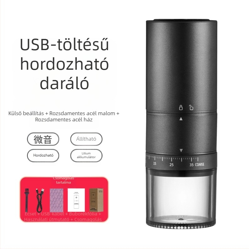 Mingxi elektromos kávédaráló babokhoz — automata, ABS ház, 0,43 kg, testreszabás elérhető