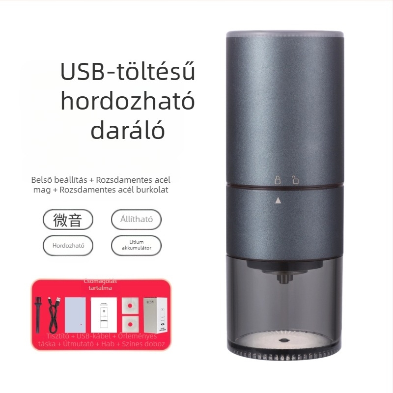 Mingxi elektromos kávédaráló babokhoz — automata, ABS ház, 0,43 kg, testreszabás elérhető